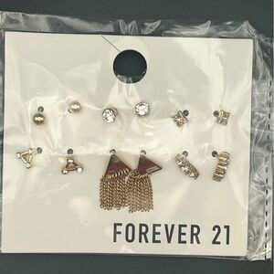 Forever 21 Gold and Silver Mixed Earring Collection